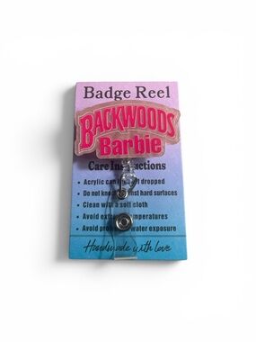 Backwoods Barbie Badge Reel